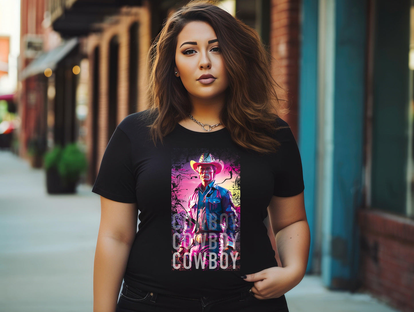 Love Cowboys T-Shirt Plus Size