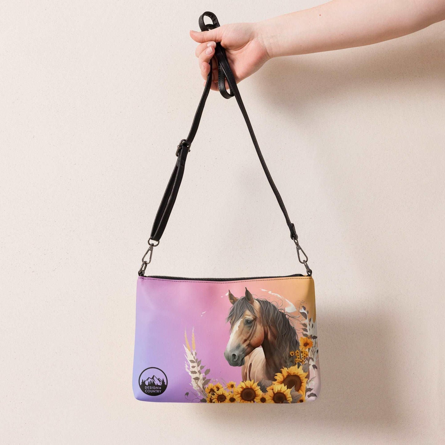 Head's Up Heels Down Crossbody BagIntroducing Head's Up Heels Down our Crossbody Bag! Perfect for equine enthusiasts - if you've ever had a lesson then you're familiar with that phrase!
Keep your sBagDesign + CountryDesign + CountryCrossbody Bag