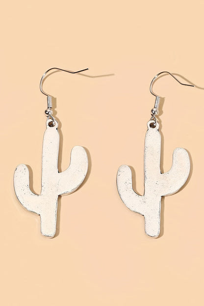 Light Blue Cactus Earrings