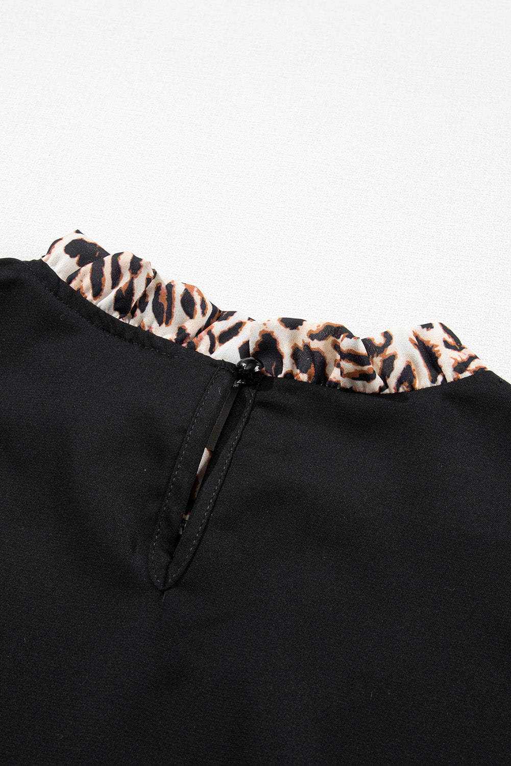 Black and Leopard Blouse