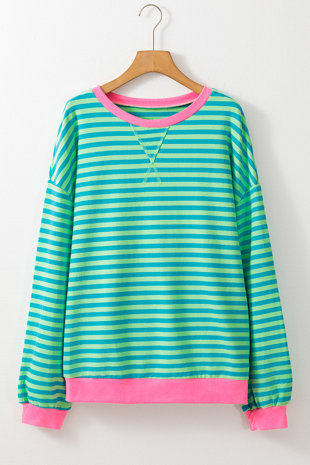 Oversized Striped Sweatshirt