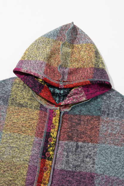 Multicolor Checkered Hoodie