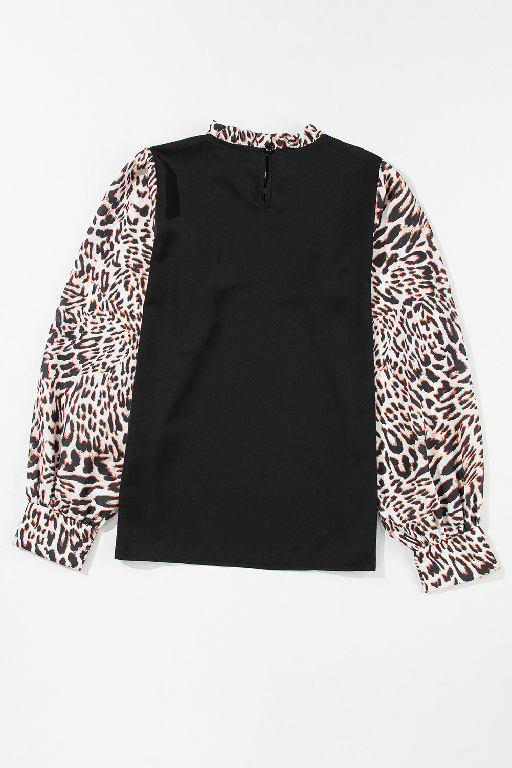 Black and Leopard Blouse