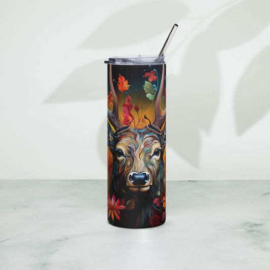 Abstract Fantasy Woodlands Elk Tumbler