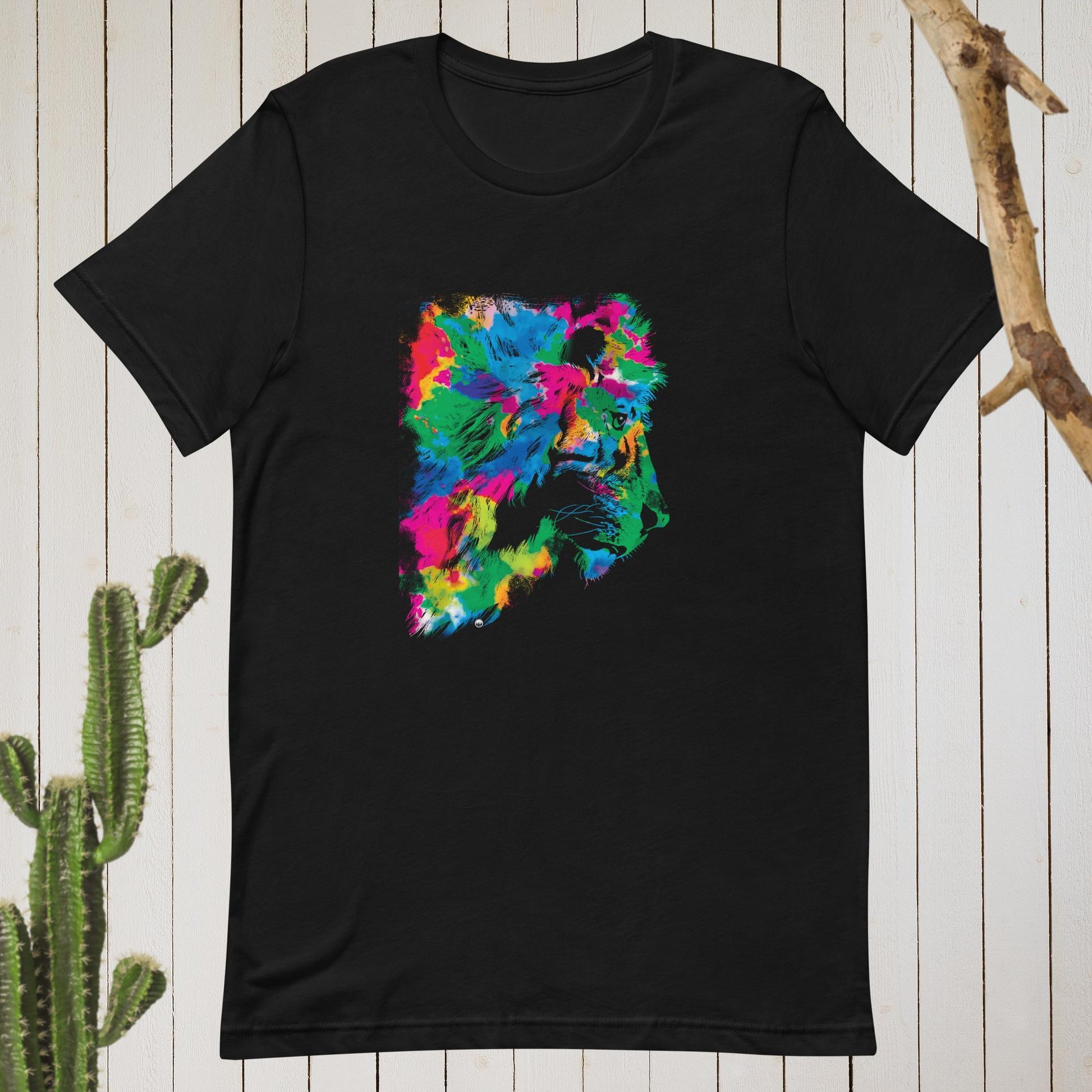 Abstract Rainbow Lion Tee