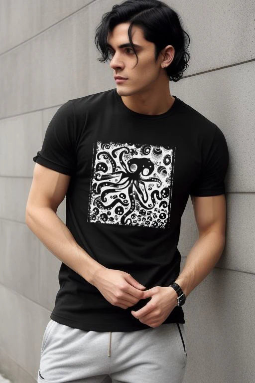 Grunge Octopus Art Tee!