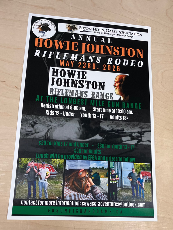 Poster for a Houston Livestock and Rodeo event on a wooden surface