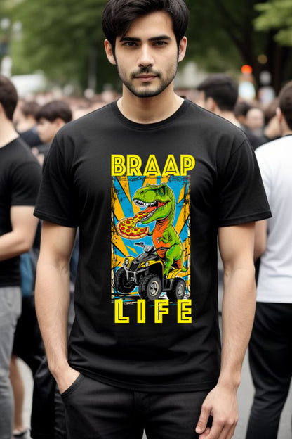 BRAAP Life Quadding T-Rex T-Shirt