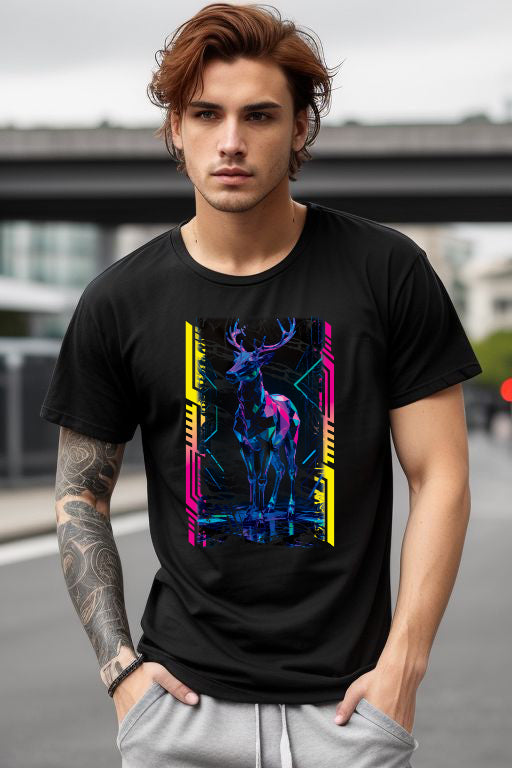 Techno Deer Rave T-Shirt