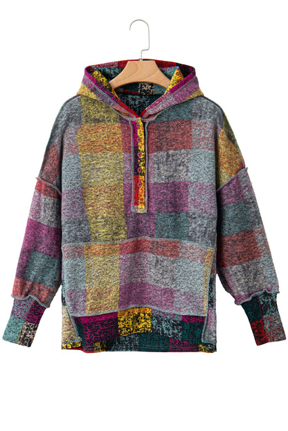 Multicolor Checkered Hoodie