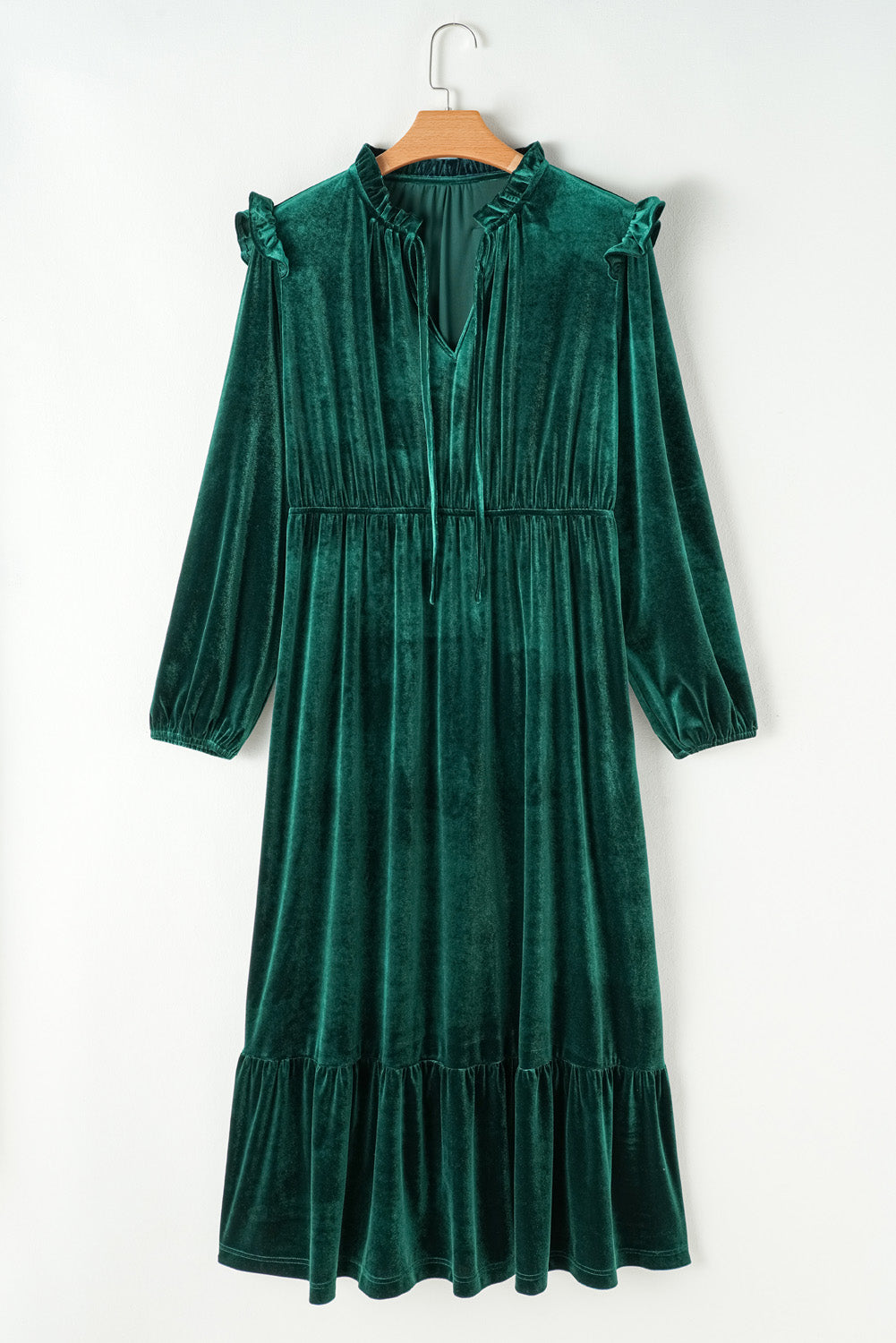 Emerald Velvet Plus Size Dress