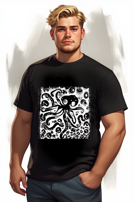Grunge Octopus Art Tee!