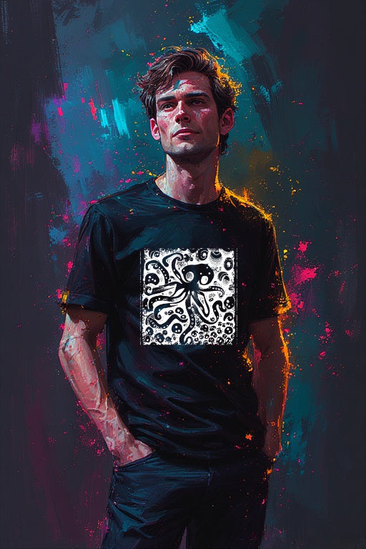 Grunge Octopus Art Tee!