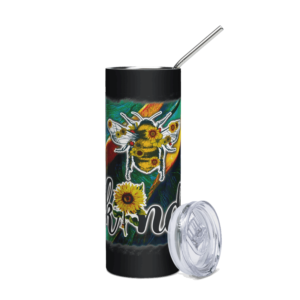 Bee Kind TumblerAre you a lover of nature, adventure, and cottage-core aesthetic? Look no further than this custom travel tumbler! Made of durable stainless steel, this tumbler can TumblerDesign + CountryDesign + CountryBee Kind Tumbler