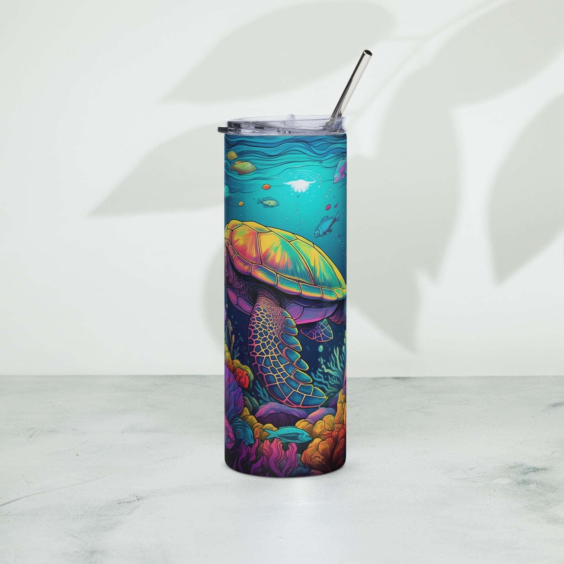 Rainbow Turtle Tumbler