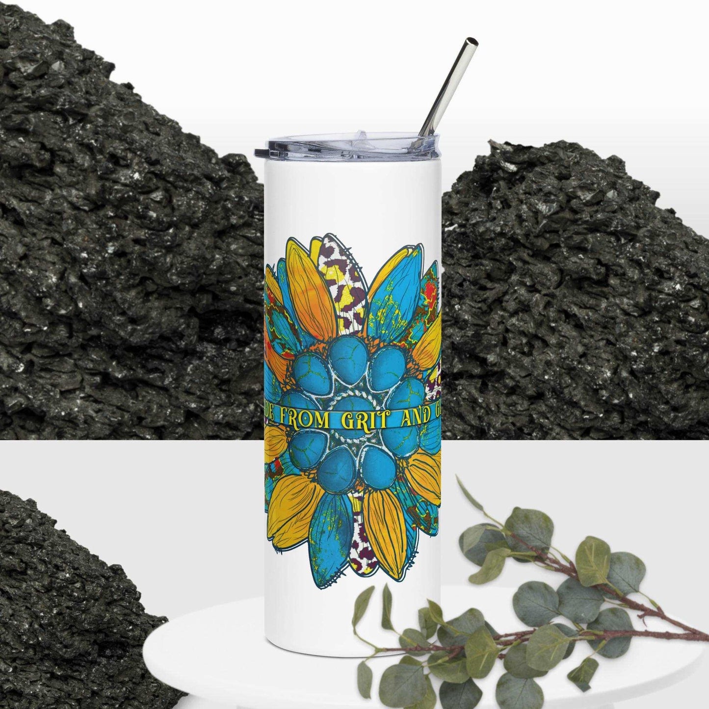 Made From Grit And Glory TumblerDesigned with the strongest people in mind! This is our "Made From Grit And Glory" Tumbler! Perfect for those warriors who are never slowed down, never surrender to TumblerDesign + CountryDesign + CountryGlory Tumbler