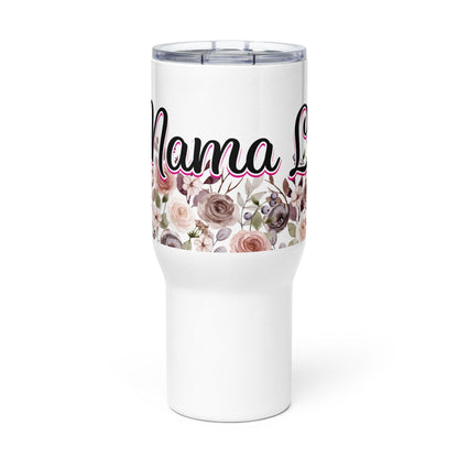 Mama Life Floral Tumbler with Handle