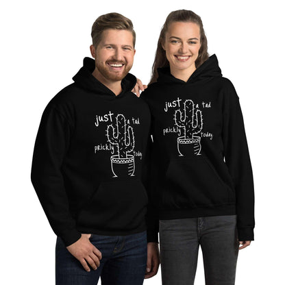 Just a Tad Prickly Unisex HoodieThe custom hoodie I designed perfectly represents introverts and their love for nature. Featuring a prickly cactus in the center of the cozy, warm material, this hooHoodieDesign + CountryDesign + CountryTad Prickly Unisex Hoodie