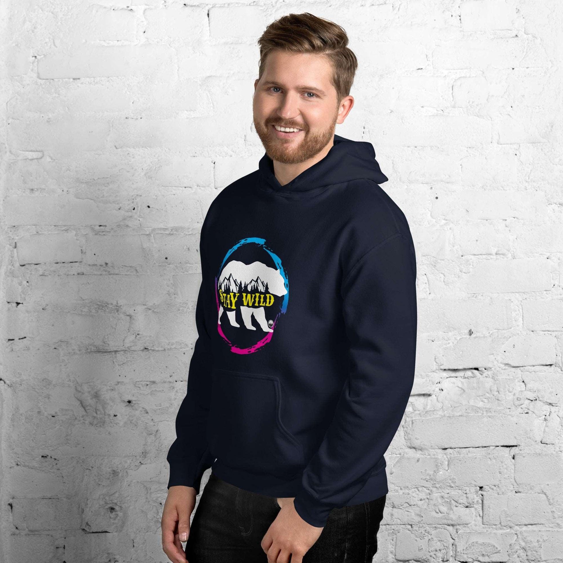 Stay Wild Gradient Pink and Blue Unisex HoodieIf you're the kind of person who loves the outdoors, we've got a whole range of designs that celebrate the beauty of nature and the thrill of adventure! Everyone neeHoodieDesign + CountryDesign + CountryStay Wild Gradient Pink