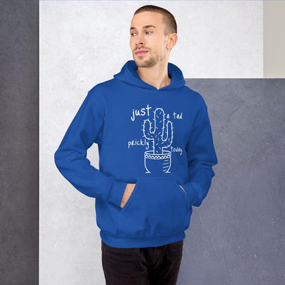 Just a Tad Prickly Unisex HoodieThe custom hoodie I designed perfectly represents introverts and their love for nature. Featuring a prickly cactus in the center of the cozy, warm material, this hooHoodieDesign + CountryDesign + CountryTad Prickly Unisex Hoodie