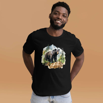 Black Bear in the Wild Unisex T-Shirt