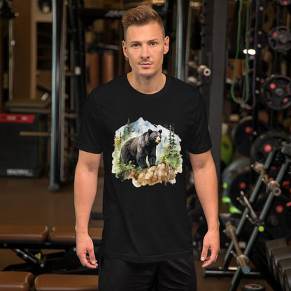 Black Bear in the Wild Unisex T-Shirt