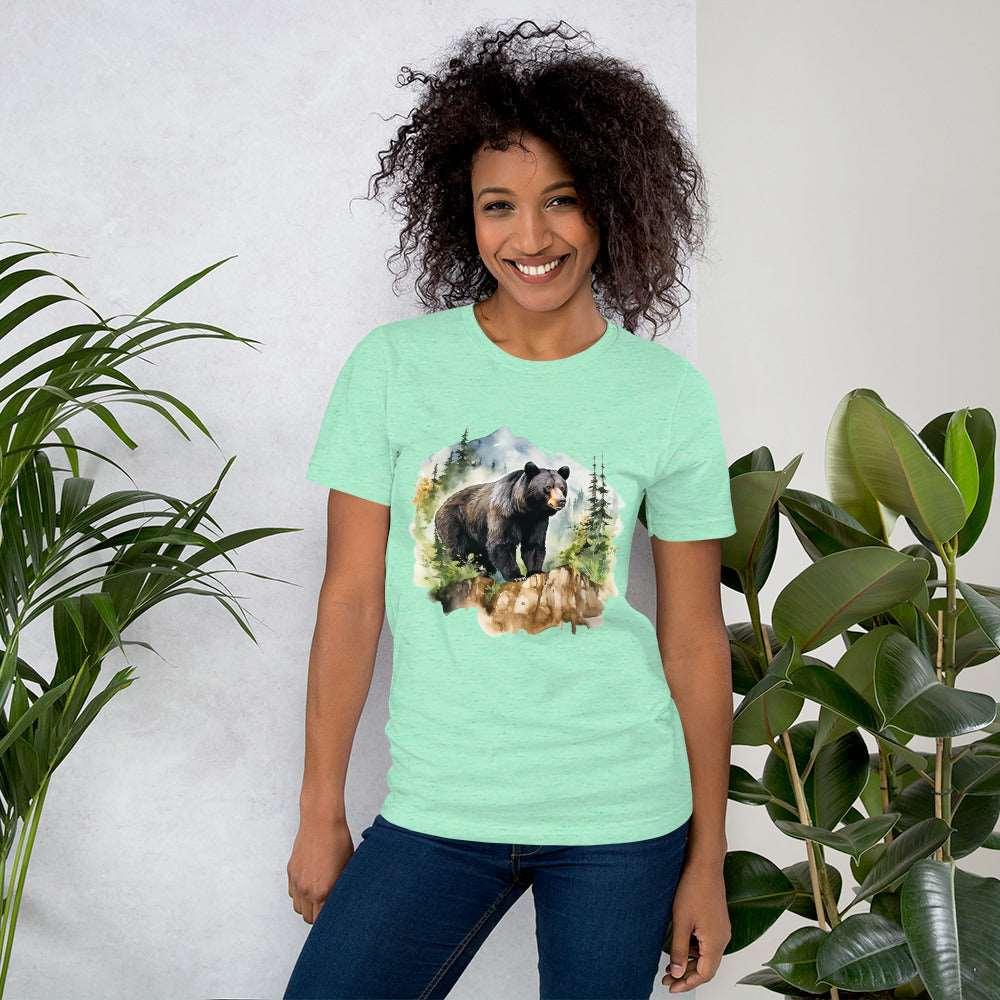 Black Bear in the Wild Unisex T-Shirt