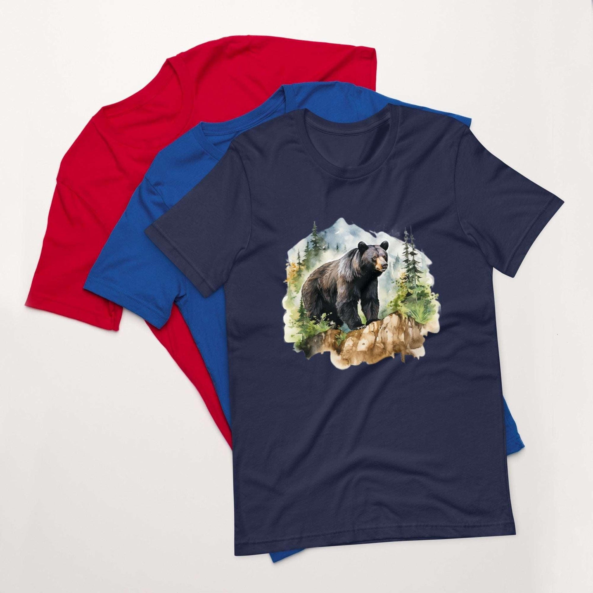 Black Bear in the Wild Unisex T-Shirt