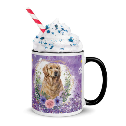 Golden Retriever Mug with Colour Inside