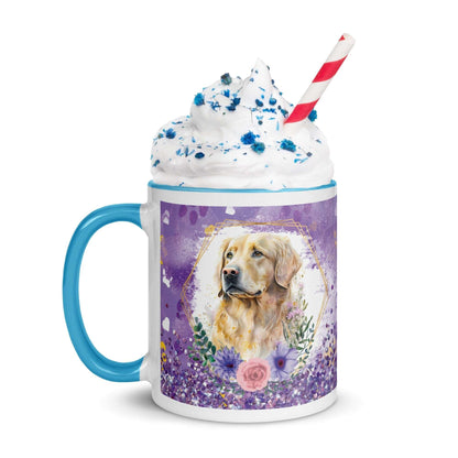 Golden Retriever Mug with Colour Inside