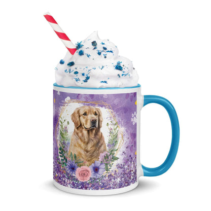 Golden Retriever Mug with Colour Inside